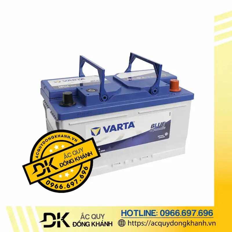 Loại ắc quy và thông số của bình ắc quy Varta 80Ah 12V 58014 DIN80