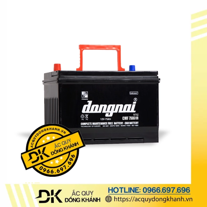 Ắc Quy Đồng Nai CMF 75D31R 12V - 75AH Ắc Quy Đồng Nai CMF 75D31R 12V - 75AH