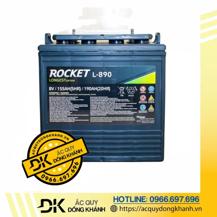 Ắc Quy ROCKET L 890 8V 190AH