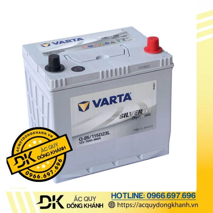 Bình Ắc Quy Varta Q85/115D23L 12v - 70Ah