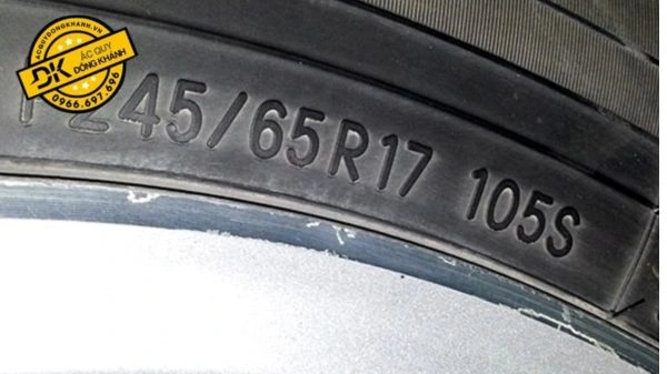Xem thống số kỹ thuật in trên lốp xe kia soluto