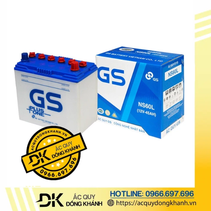 Ắc Quy GS NS60L 12V 45Ah Ắc Quy GS NS60L 12V 45Ah