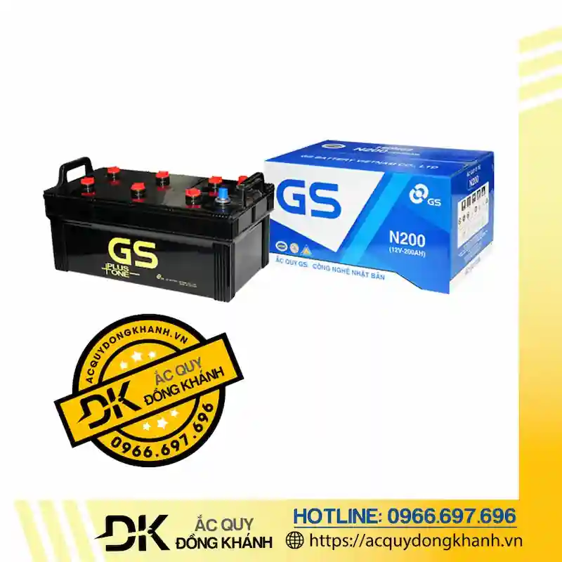 Tổng quan về ắc quy GS N200 12V 200Ah