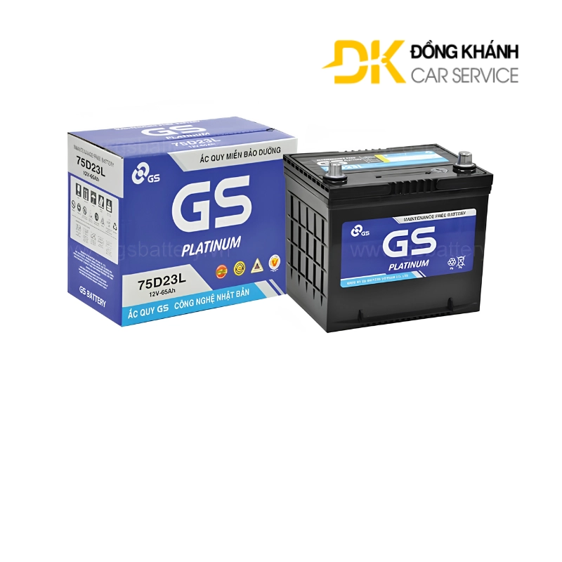 Bình Ắc Quy GS 12V 65Ah - MF 75D23L