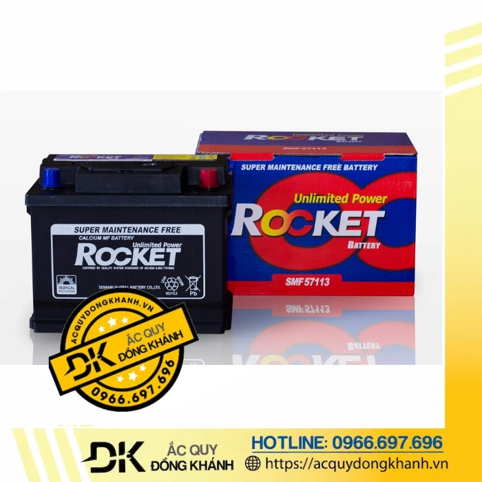 Ắc quy ROCKET SMF 57113 12V 71AH