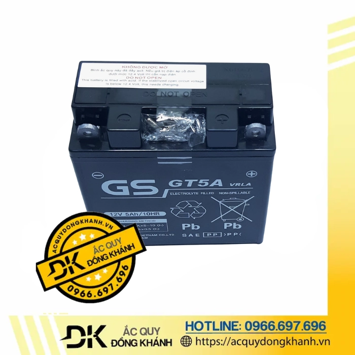 Ắc Quy GS 12V 5Ah MF GT5A Ắc Quy GS 12V 5Ah MF GT5A