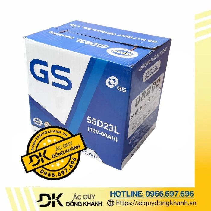 ắc quy gs dung lượng 55ah