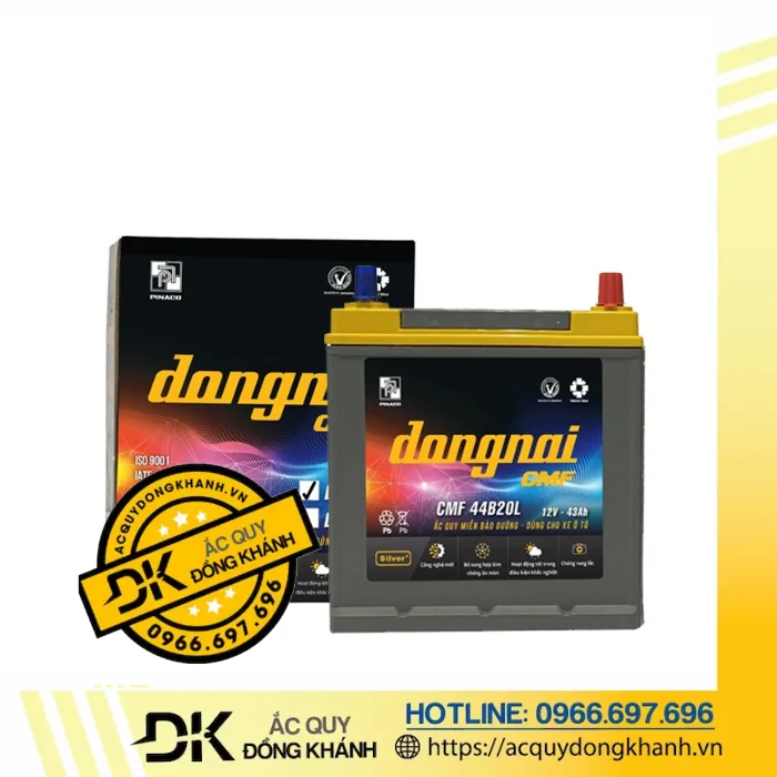 Một số dòng xe phù hợp với bình acquy Đồng Nai 12V 43Ah 44B20L