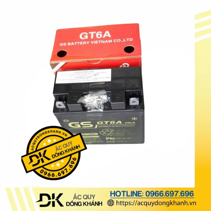 Ắc Quy GS MF GT6A 12V 6Ah 