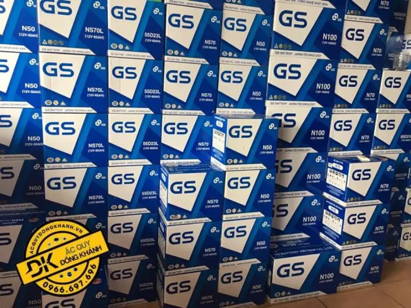 Mua acquy GS 115D33V 12V 100Ah chính hãng tại Ắc Quy Đồng Khánh
