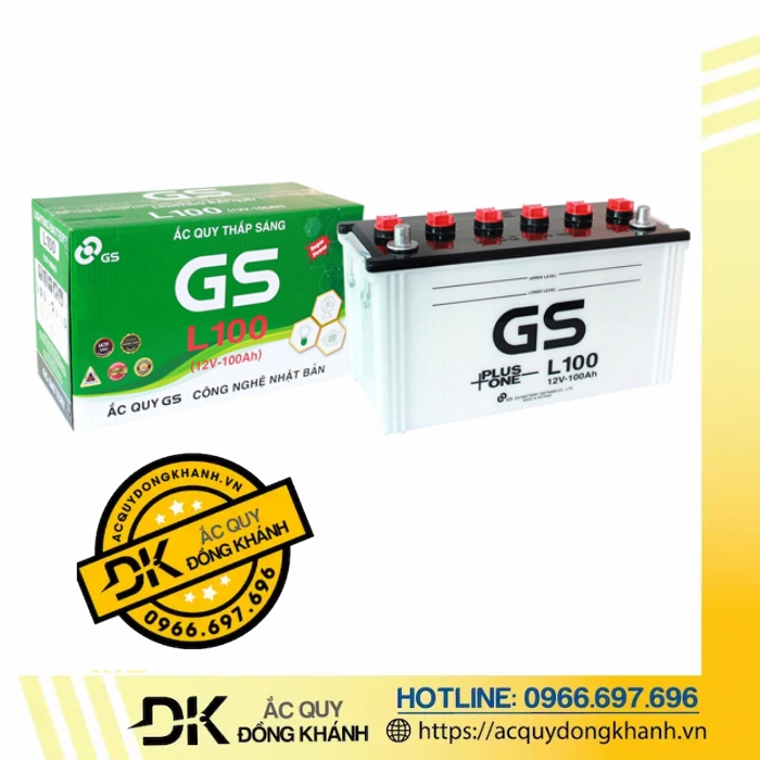Ắc Quy GS 100Ah L100 12V 