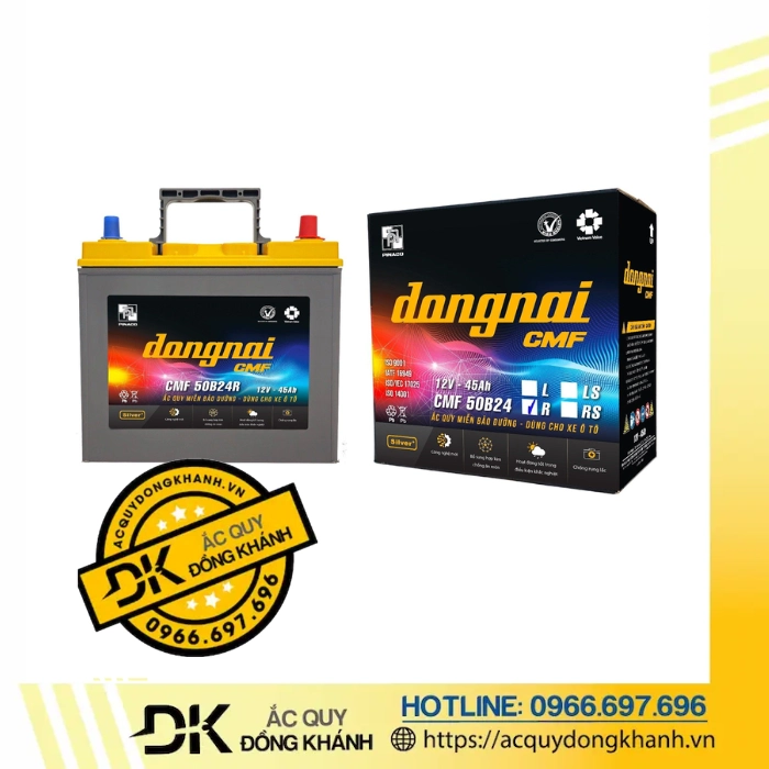 Ắc Quy Đồng Nai CMF 50B24R 12V 45AH Ắc Quy Đồng Nai CMF 50B24R 12V 45AH