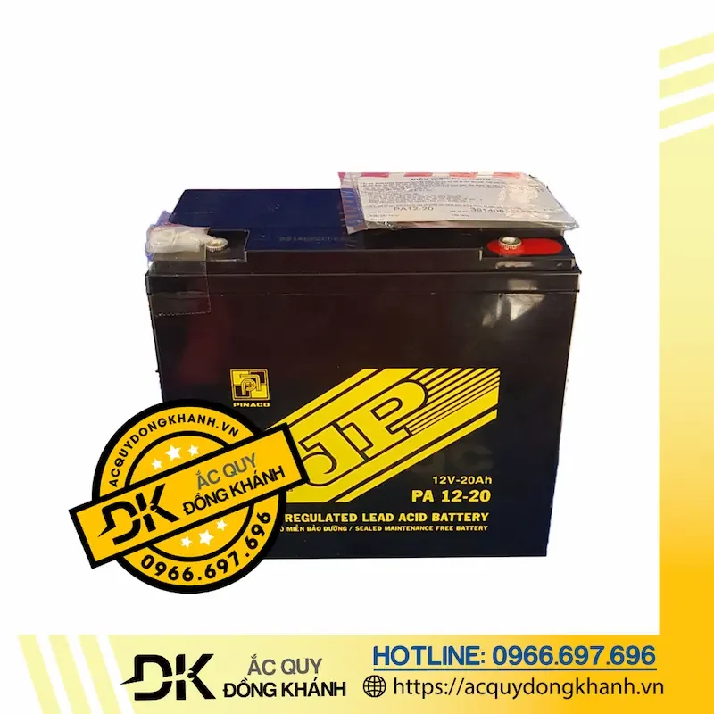 Thông số kỹ thuật của bình Đồng Nai PA 12-20 12V-20Ah