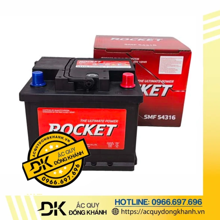 Ắc Quy ROCKET SMF 54316 12V 43AH