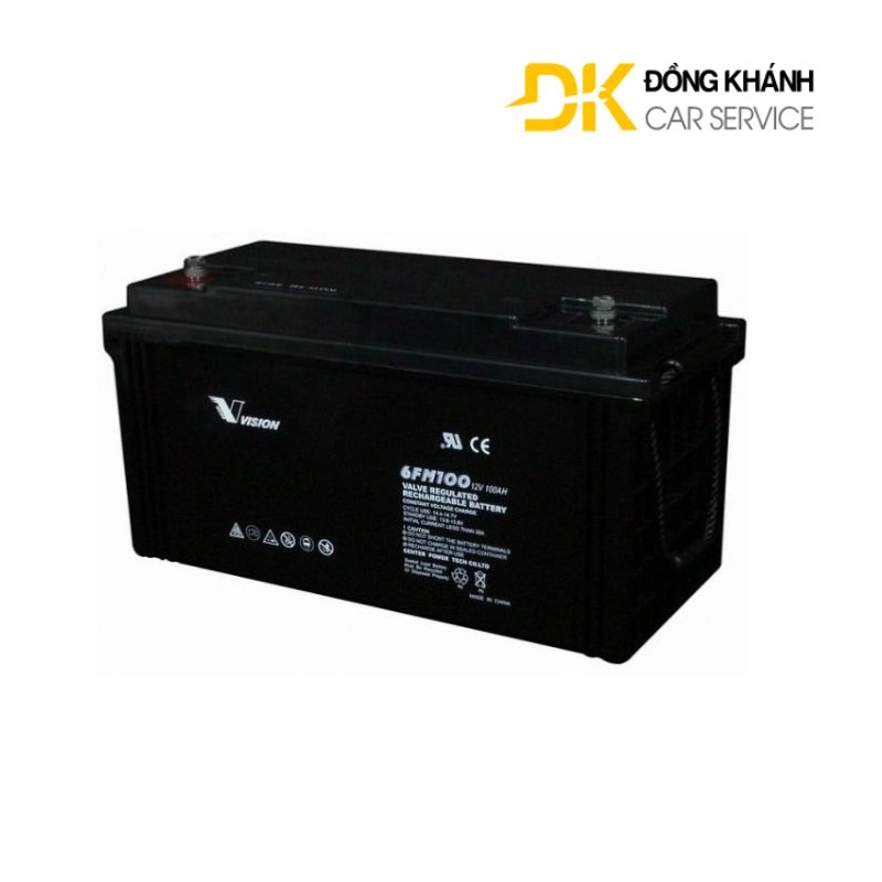 Bình Ắc Quy Vision 100Ah 12V || 6FM100-X