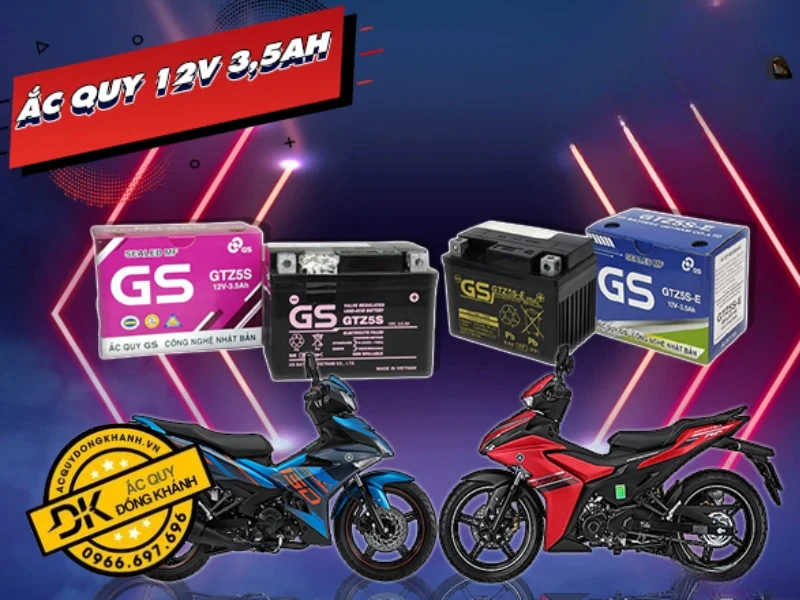 Ắc Quy GS GTZ5S MF 12V 3,5Ah Ắc Quy GS GTZ5S MF 12V 3,5Ah