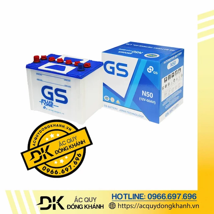 Bình Ắc Quy GS 50Ah 12V N50