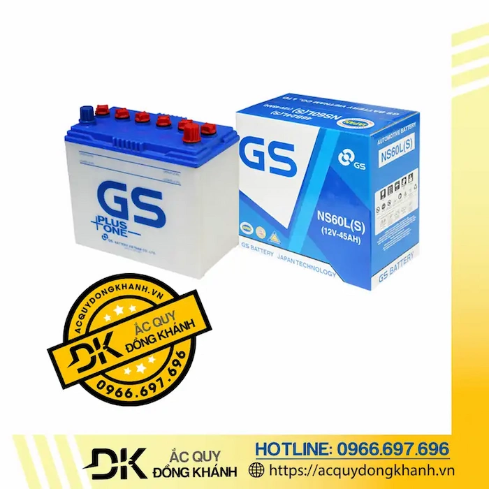 Ắc Quy GS NS60LS 12V 45Ah