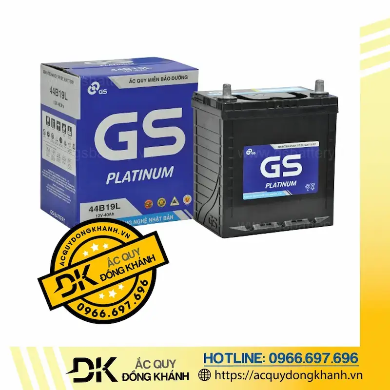 Điểm vượt trội của acquy GS MF 44B19L 12V 40Ah