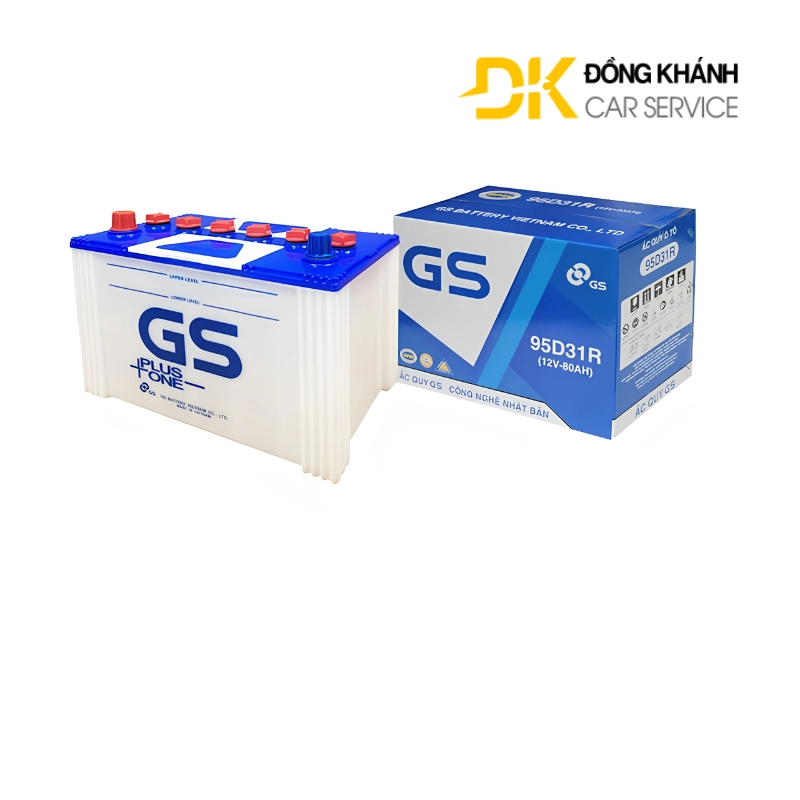 Ắc Quy GS 95D31R 12V - 80Ah