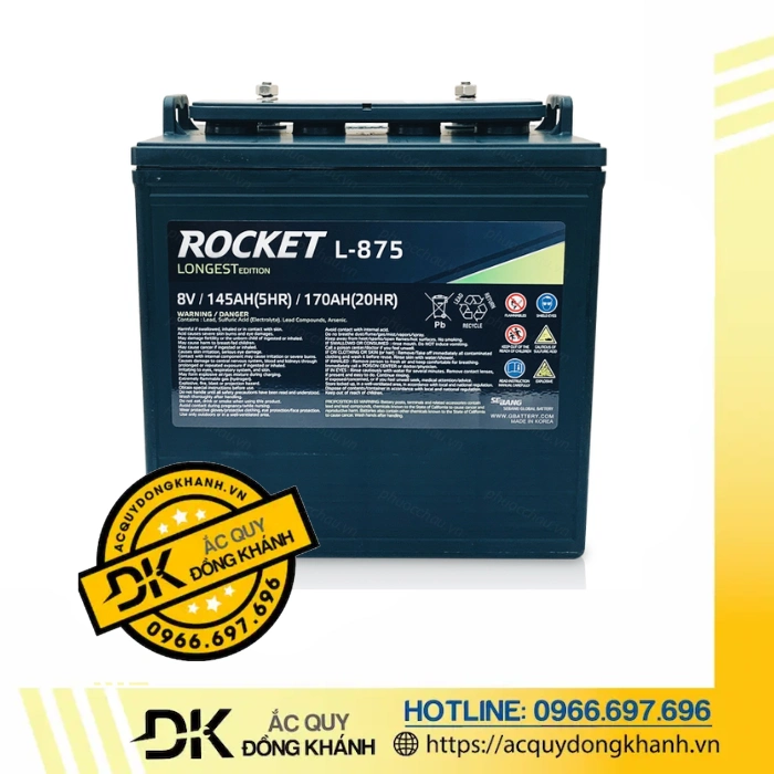Ắc Quy ROCKET L 875 8V 170AH Ắc Quy ROCKET L 875 8V 170AH