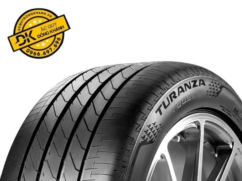 rãnh lốp của bridgestone turanza t005a có kích thước lớn