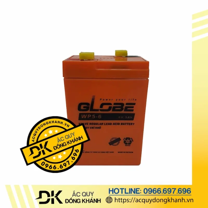 Giá bình ắc quy GLOBE WP5-6 6V - 5Ah