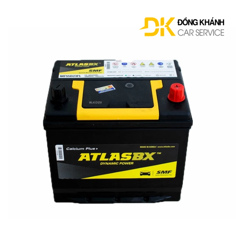 Bình Ắc Quy Atlas 60AH 12V - MF55D23L
