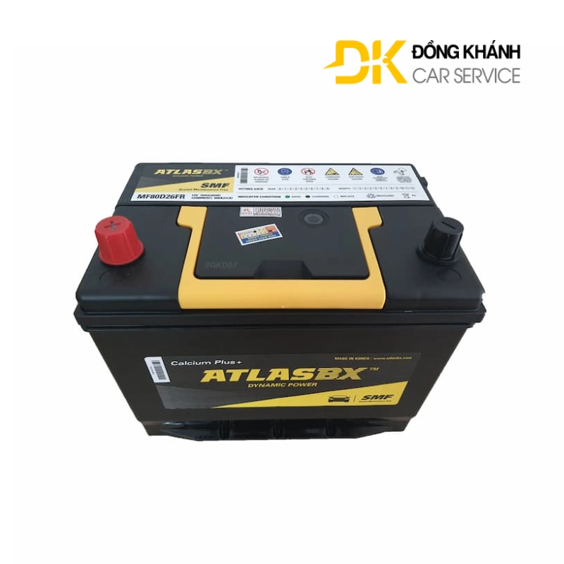 Ắc quy Atlas MF80D26R 12V - 70AH