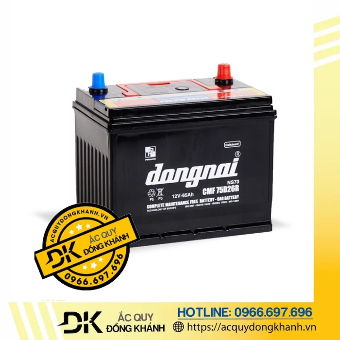 Ắc Quy Đồng Nai CMF 75D26R 12V 65AH Ắc Quy Đồng Nai CMF 75D26R 12V 65AH