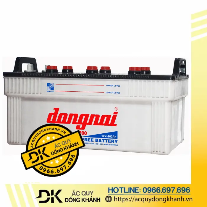Thông số kỹ thuật chi tiết ắc quy Đông Nai N200 12V 200Ah 