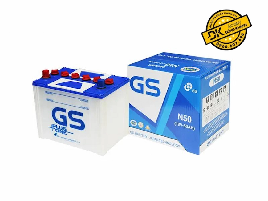 Sản phẩm ắc quy GS 50AH chính hãng