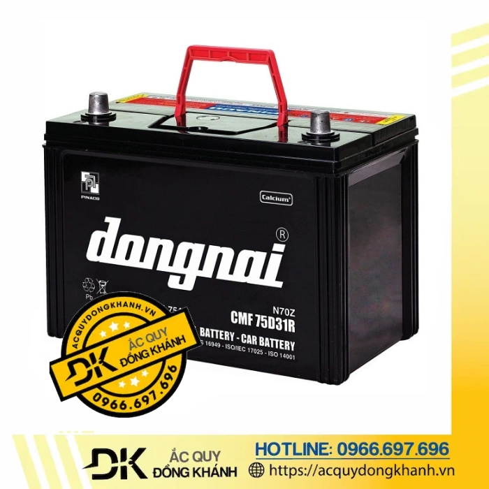Ắc Quy Đồng Nai CMF 75D31R 12V - 75AH Ắc Quy Đồng Nai CMF 75D31R 12V - 75AH