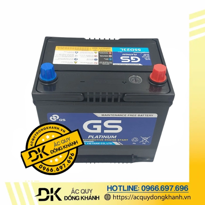 ắc quy gs 55 ah