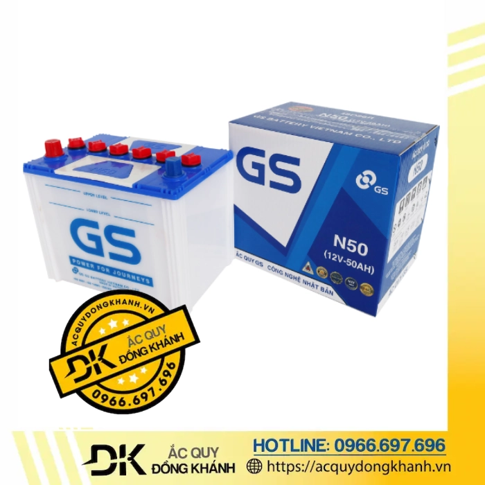 Bình Ắc Quy GS 50Ah 12V N50