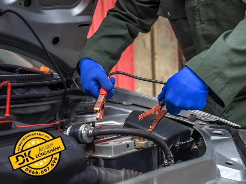 thay bình ắc quy ô tô Phường Hoàng Liệt