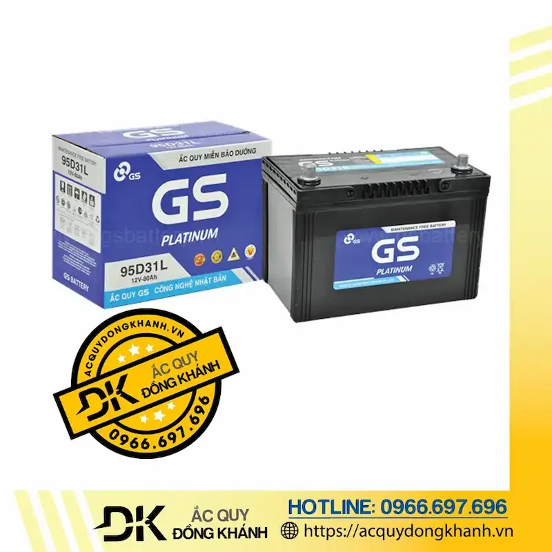 Ứng dụng và sự tương thích của GS MF 95D31L 12V 80Ah