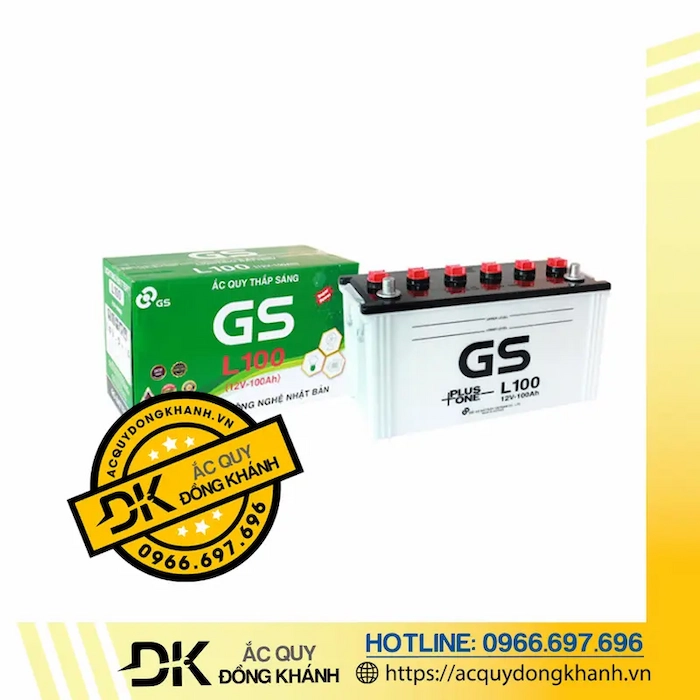 Ắc Quy GS 100Ah L100 12V 
