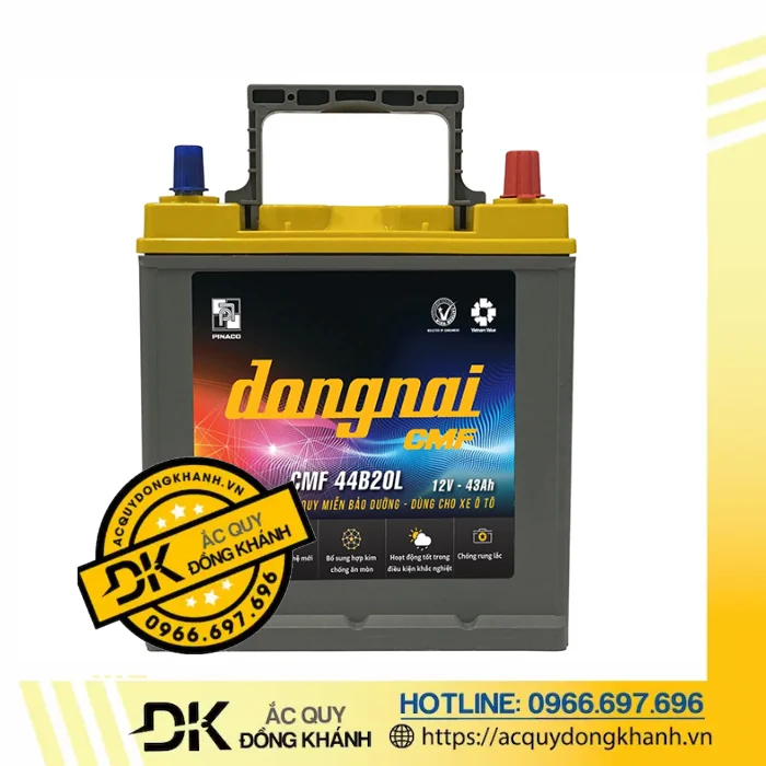 Ưu điểm vượt trội của bình ắc quy Đồng Nai 12V 43Ah CMF 44B20L