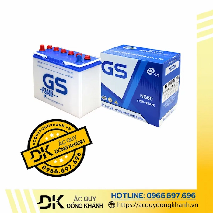 Ắc Quy GS NS60 12V 45Ah