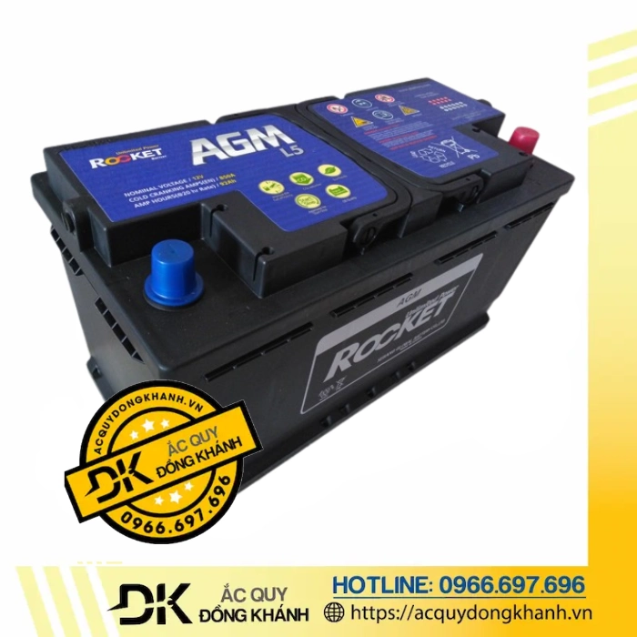 Ắc Quy ROCKET AGM L4 12V 80AH Ắc Quy ROCKET AGM L4 12V 80AH
