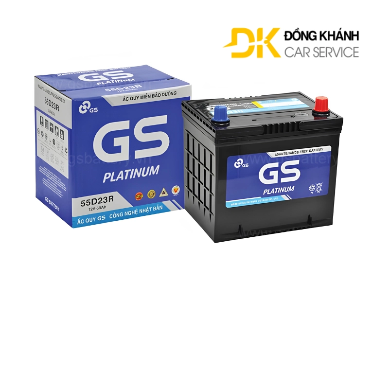 Ắc Quy GS MF 55D23R 12V - 60Ah