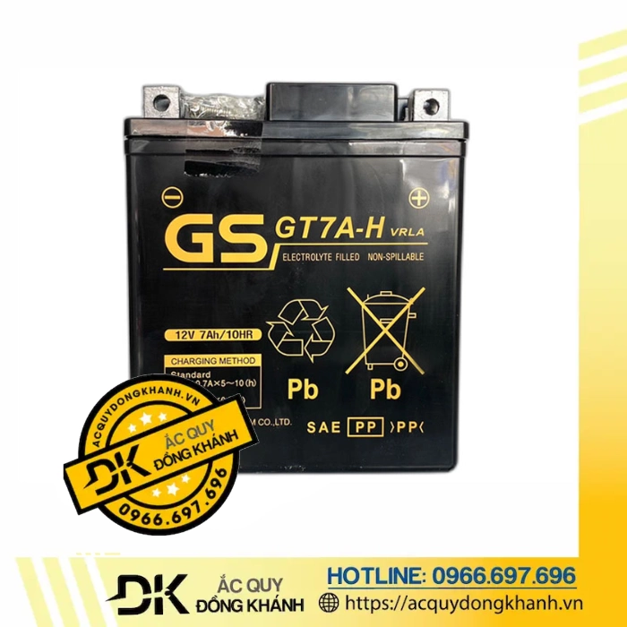 bình Ắc Quy GS 12V 7Ah MF GT7A-H