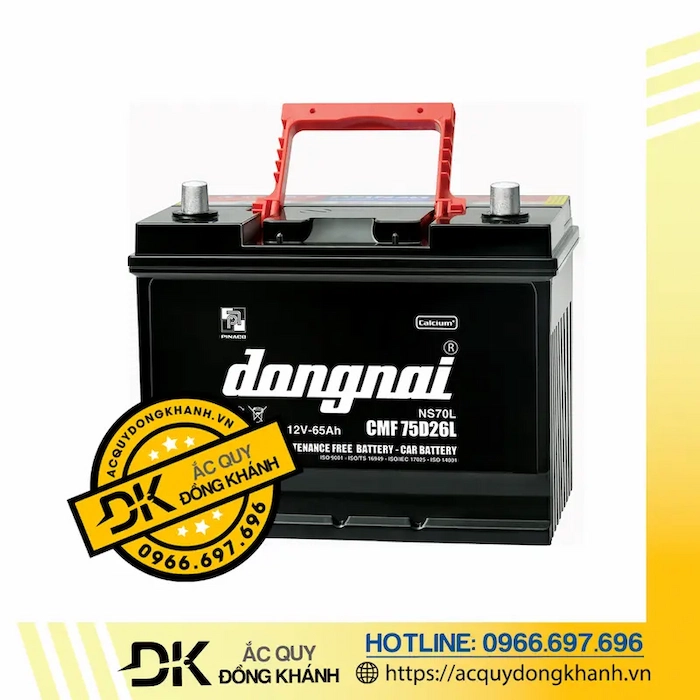 Ắc Quy Đồng Nai CMF 75D26L 12V 65AH Ắc Quy Đồng Nai CMF 75D26L 12V 65AH