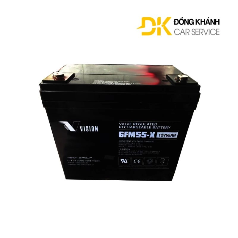 Bình Ắc Quy Vision 55Ah 12V || 6FM55-X