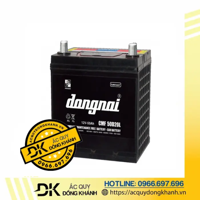 Ưu điểm của bình Đồng Nai CMF 50D20L 12V-50Ah