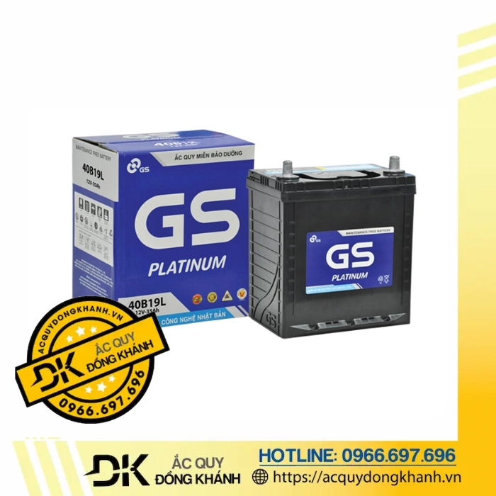 Bình ắc quy 12v 35ah GS MF 40B19L