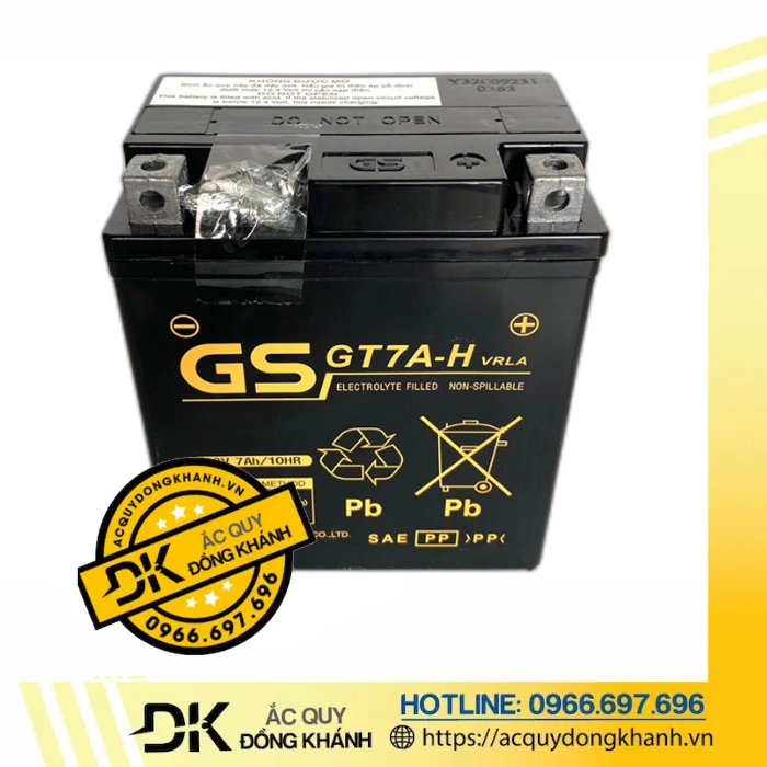 Ắc Quy GS 12V 7Ah MF GT7A-H