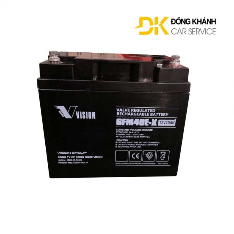 Bình Ắc Quy Vision 40Ah 12V || 6FM40-X
