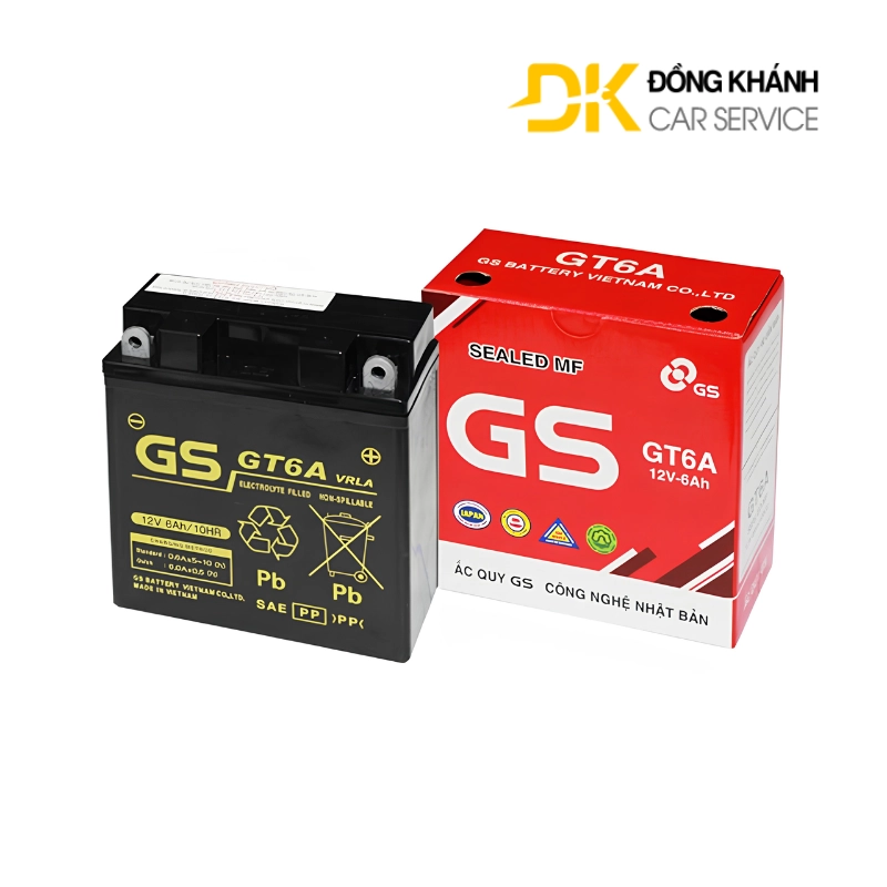 Ắc Quy GS 12V 6Ah - MF GT6A